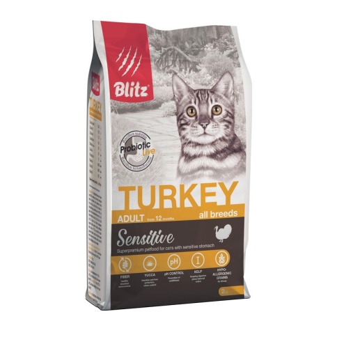 Blitz Adult Cats Turkey для кошек с индейкой - 2 кг фото 2