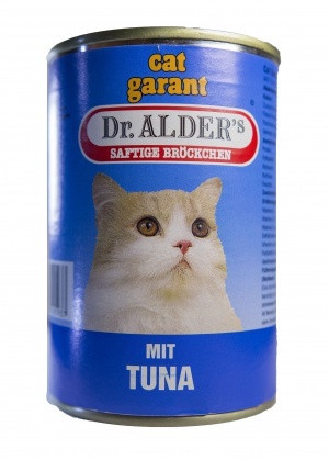 Консервы Dr. Alder's Cat Garant для взрослых кошек с тунцом 415 г фото 1