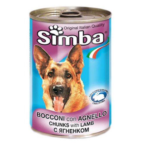 Simba Dog консервы для собак кусочки ягненок 1,2 кг фото 1