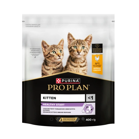 Сухой корм Purina Pro Plan Healthy Start для котят, с курицей, 400 г фото 1