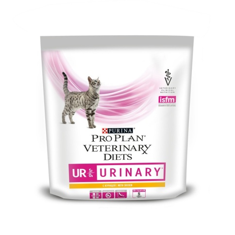 Purina Pro Plan Veterinary Diets UR Urinary для взрослых кошек с болезнями нижних отделов мочевыводящих путей с курицей 350 г фото 2