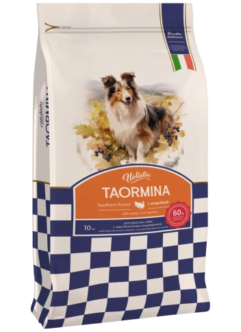 Сухой корм Taormina для взрослых собак с чувствительным пищеварением с индейкой Southern Forest, 10 кг фото 1