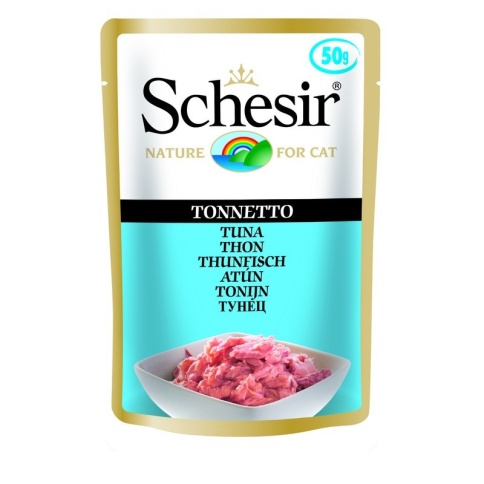 Schesir консервы для кошек, с тунцом, 30 шт - 50 г фото 1