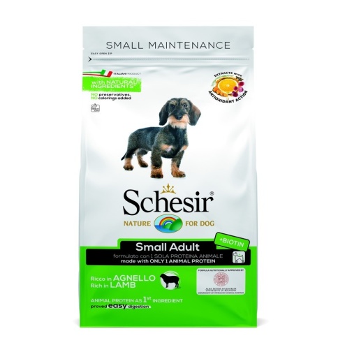 Schesir сухой корм для собак мелких пород, с ягненком - 800 г фото 1