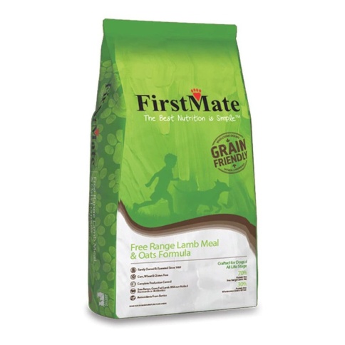FirstMate Free Range Lamb Meal & Oats сухой низкозерновой корм для щенков и взрослых собак с ягненком и овсом - 11,4 кг фото 1