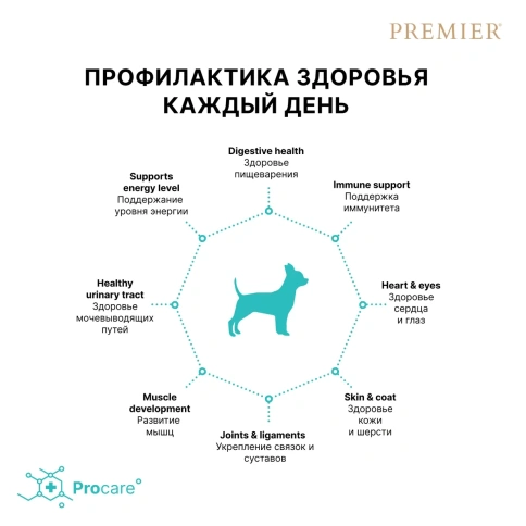Сухой корм Premier со вкусом лосося и индейки для взрослых собак мелких пород, 1 кг фото 5