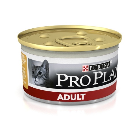 Влажный корм Purina Pro Plan Cat Adult для взрослых кошек с курицей - 85 г фото 2