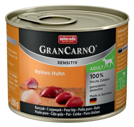 Animonda GranCarno Sensitiv / Анимонда Гран Карно Сенситив с курицей для чувствительных собак 200 г (консервы) фото 1