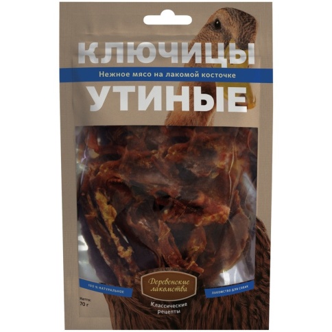 Деревенские лакомства Ключицы утиные - 70 г фото 2