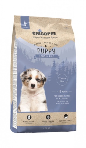 Chicopee CNL Puppy Lamb & Rice сухой корм для щенков всех пород с ягненком и рисом 2 кг фото 1