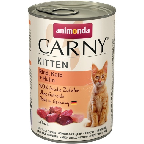 Animonda Carny Kitten с говядиной, телятиной и курицей - 400 г фото 2