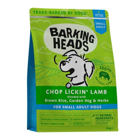 Сухой корм Barking Heads Chop Lickin' Lamb для взрослых собак мелких пород с ягненком и рисом - 4 кг 4 кг фото 1