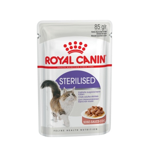 Royal Canin Sterilised паучи для стерилизованных кошек кусочки в соусе - 85 г фото 2