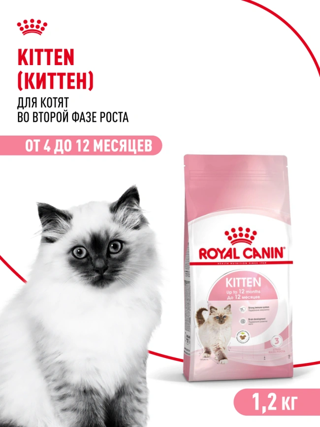 Сухой корм Royal Canin Kitten для котят, 1.2 кг фото 14