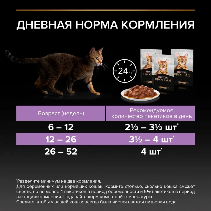 Влажный корм PRO PLAN Nutri Savour Beef, Turkey & Chicken для котят, с говядиной в соусе, с индейкой в соусе и вкусные кусочки, с курицей в желе набор MIX фото 5