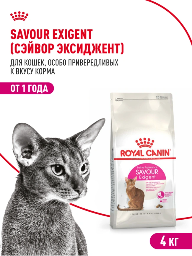 Сухой корм Royal Canin Savour Exigent для кошек, 4 кг фото 14