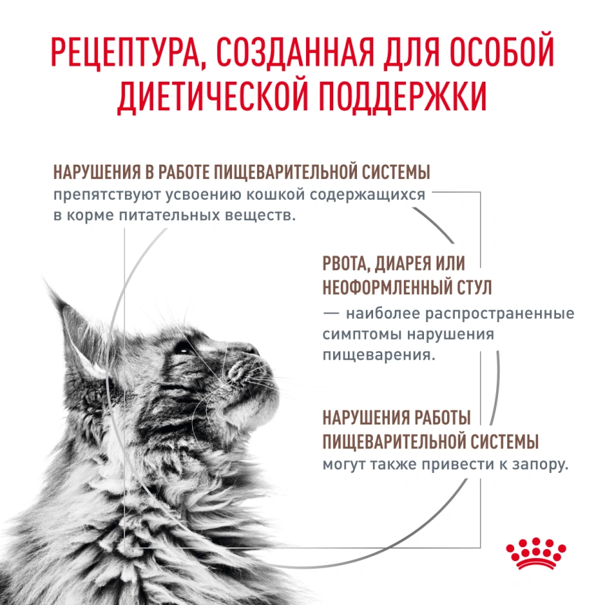 Сухой корм Royal Canin Gastrointestinal Fibre Response для кошек, 2 кг фото 2
