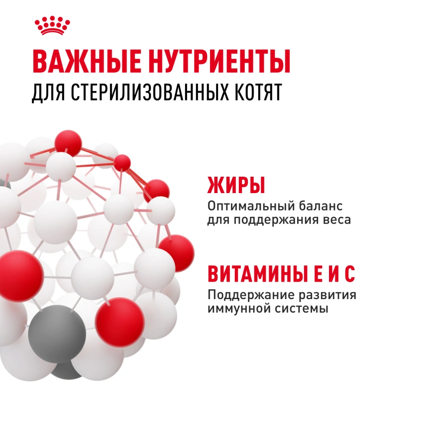 Влажный корм Royal Canin Kitten Sterilised в соусе для стерилизованных котят до 12 месяцев, пауч, 85 г фото 5