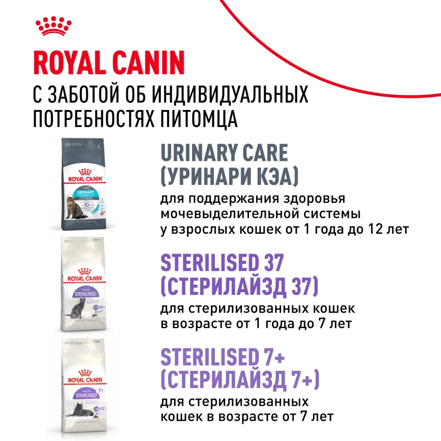 Сухой корм Royal Canin Ageing Sterilised 12+ для стерилизованных кошек старше 12 лет, 400 г фото 9