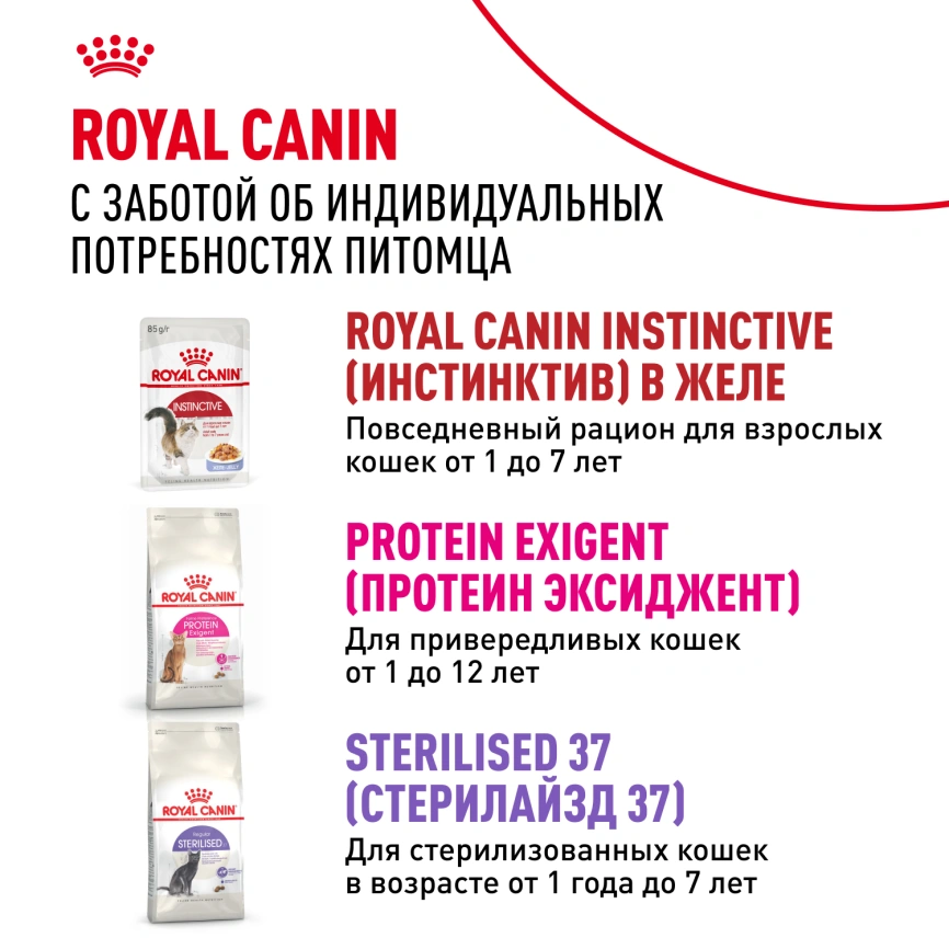 Влажный корм Royal Canin Instinctive в соусе для взрослых кошек старше 1 года, пауч, 85 г фото 10