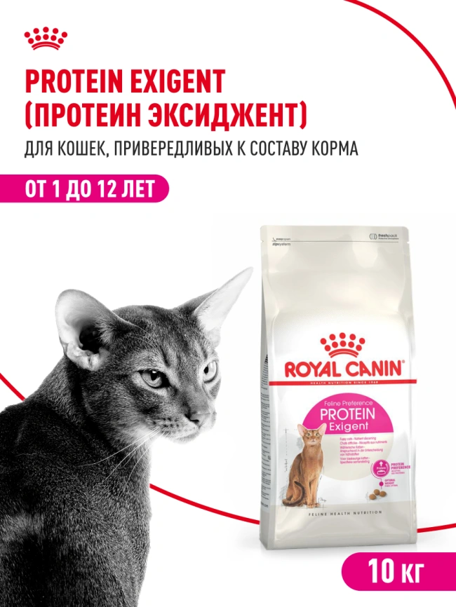 Сухой корм Royal Canin Protein Exigent для кошек, 10 кг фото 14