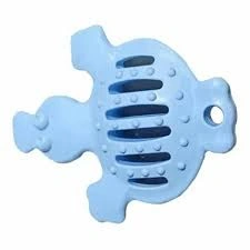Игрушка Homepet Dental «Утка» для собак, голубая фото 1