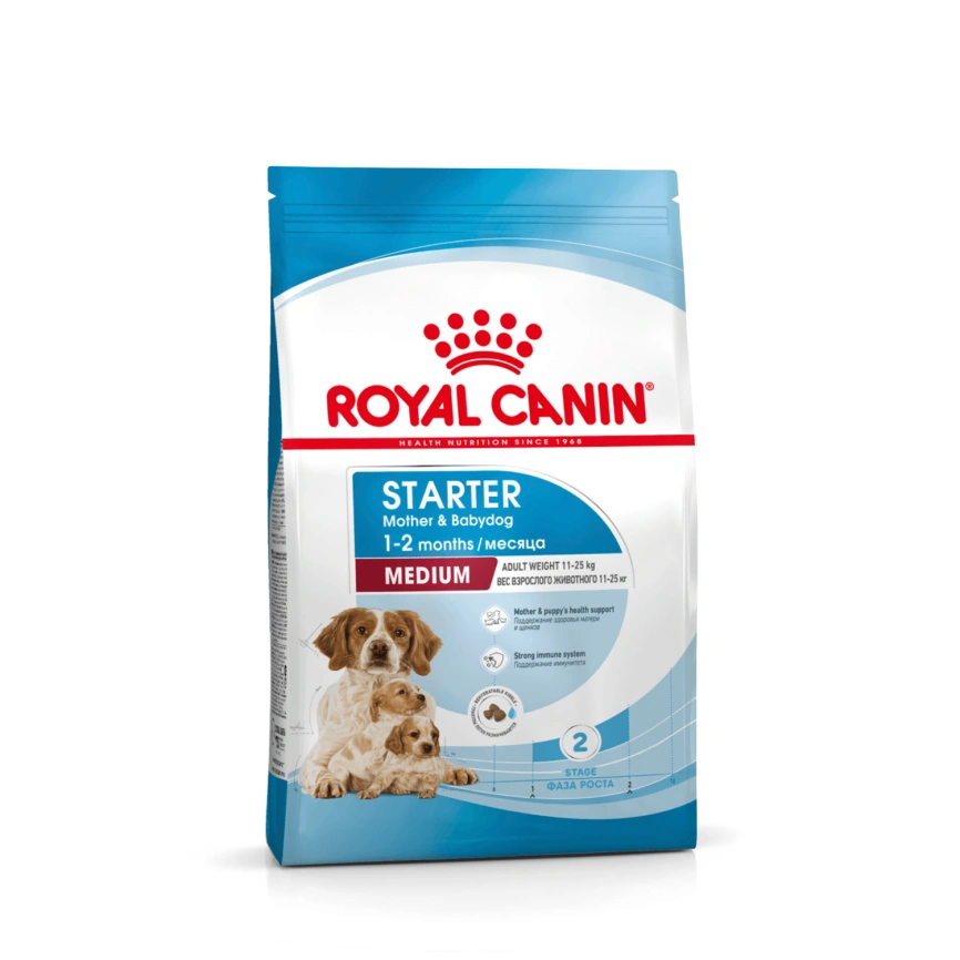 Сухой корм Royal Canin Medium Starter Mother &amp; Babydog для щенков и кормящих сук, 4 кг фото 10
