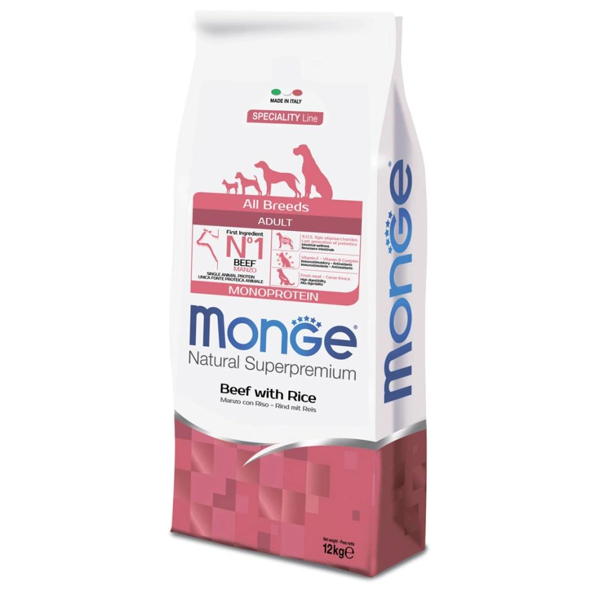 Сухой корм Monge Dog Speciality Line Monoprotein Lamb &amp;amp; Rice &amp;amp; Potato для взрослых собак всех пород с мясом ягненка, рисом и картофелем, 12 кг фото 8