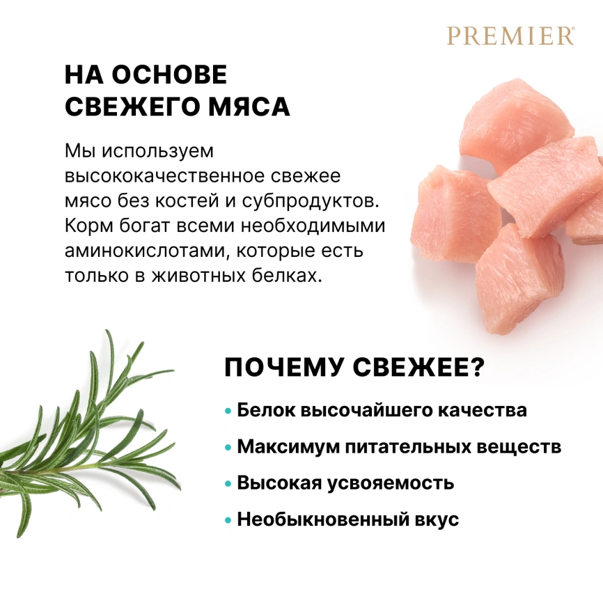 Сухой корм Premier Dog Turkey Junior Medium & Maxi для юниоров средних и крупных пород, 1 кг фото 6
