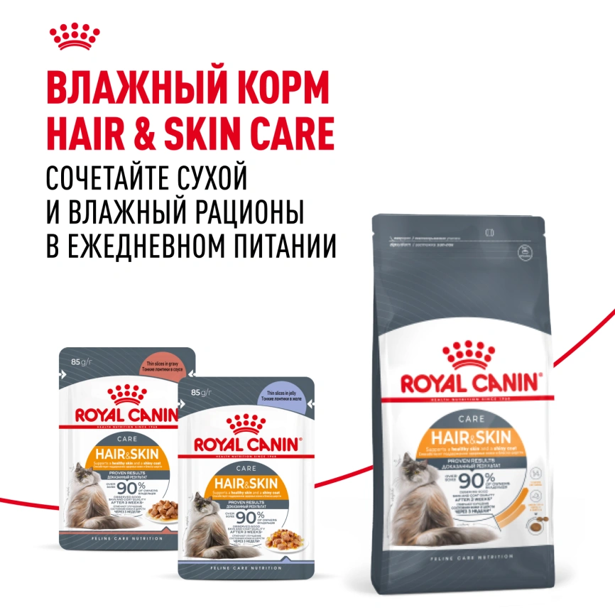 Сухой корм Royal Canin Hair & Skin Care для кошек, 10 кг фото 8