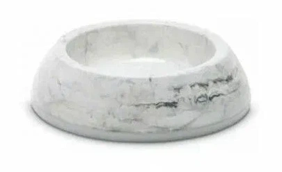 Мраморно-серая с белым пластиковая миска SAVIC Delice Cat Marble для животных, 0,2 л фото 1