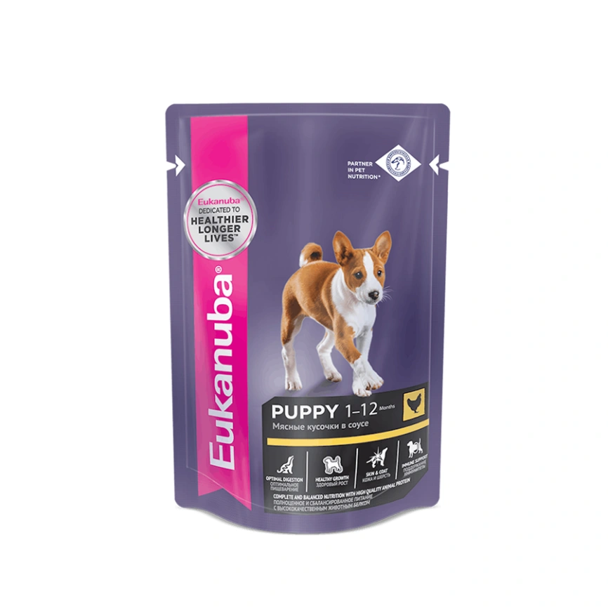 Влажный корм Eukanuba Puppy для щенков с курицей, 0.1 кг фото 1