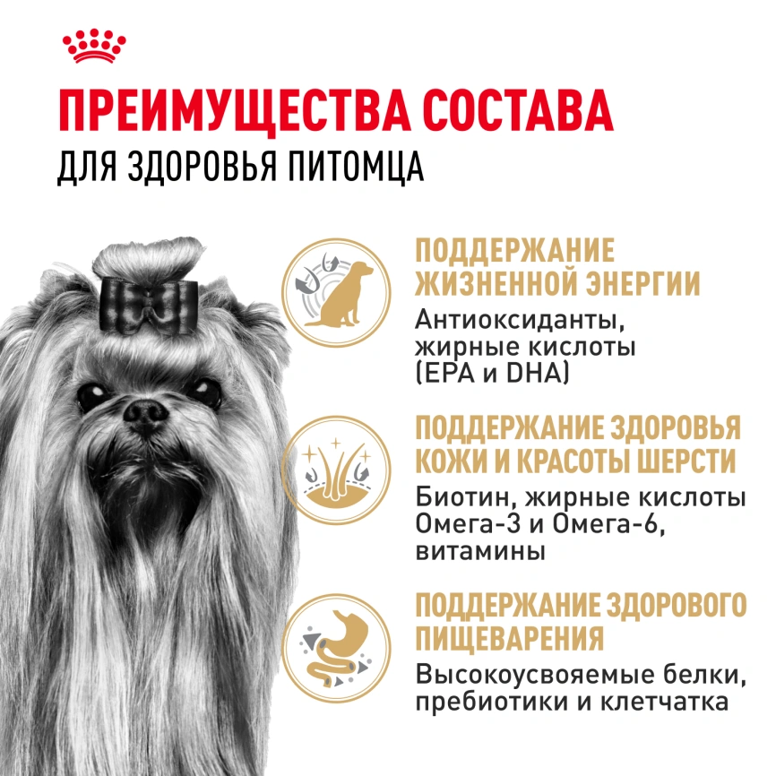 Сухой корм Royal Canin Yorkshire Terrier Adult для взрослых собак, 1.5 кг фото 2
