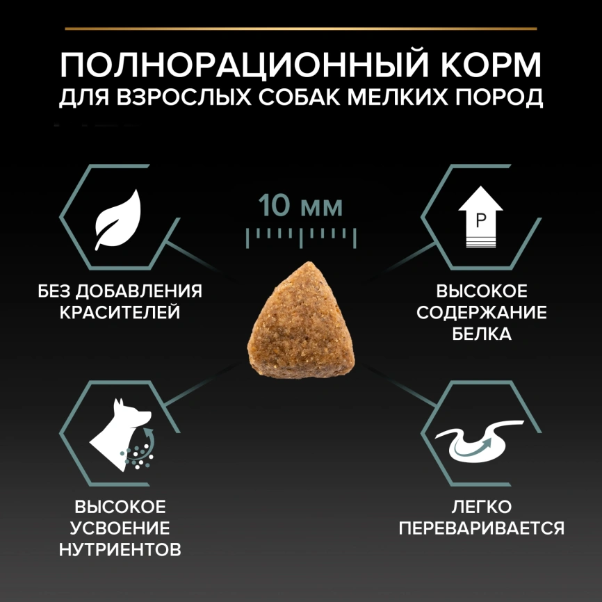 Сухой корм Purina Pro Plan Adult Small & Mini Sensitive Digestion для собак мелких пород, ягнёнок и рис, 2.5 кг + 500 г фото 2