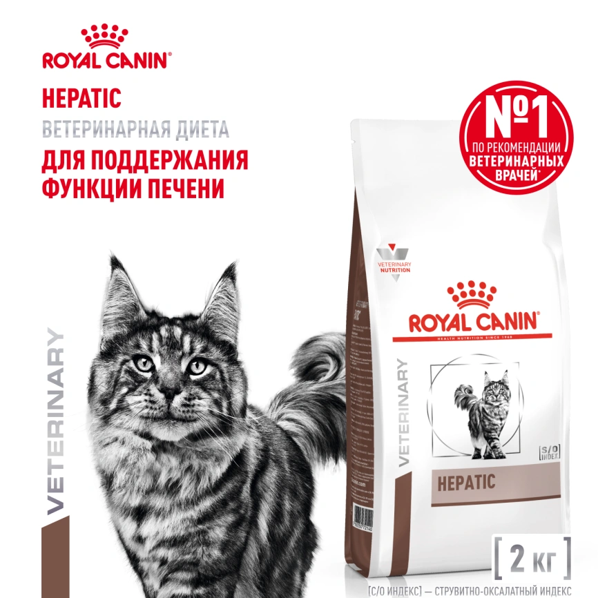 Сухой корм Royal Canin Hepatic для кошек, 2 кг фото 1