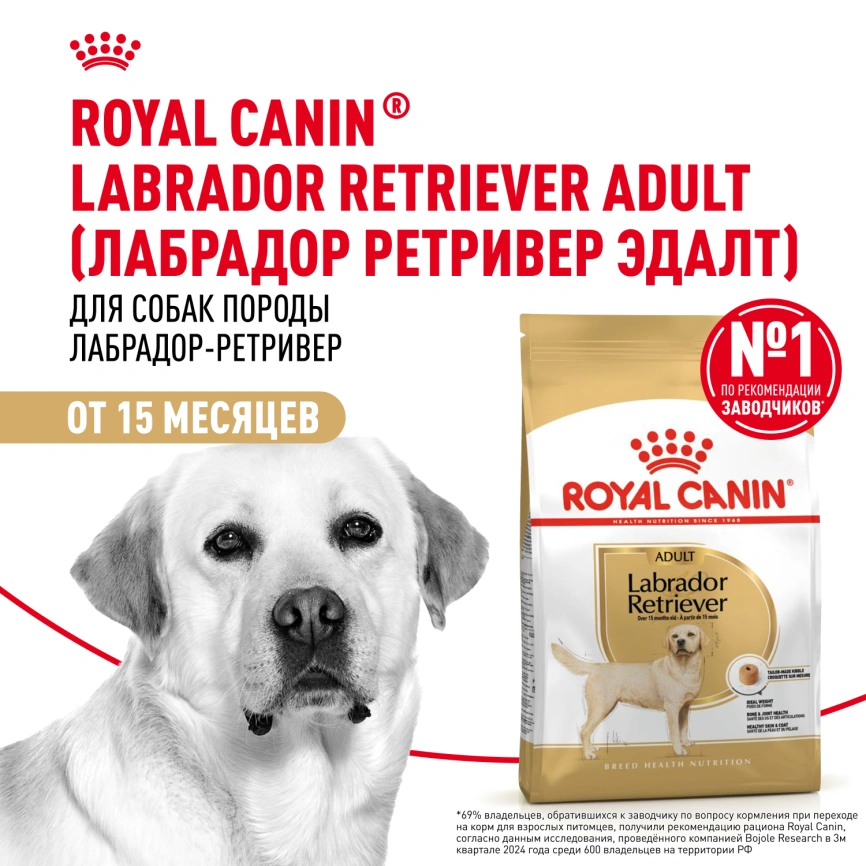 Сухой корм Royal Canin Labrador Retriever Adult для собак, 3 кг фото 13