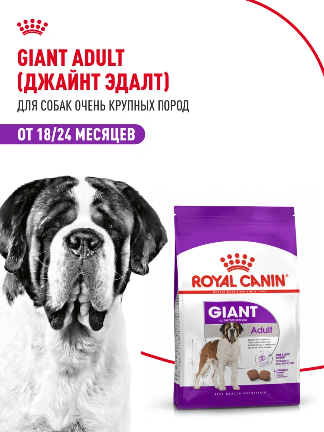 Сухой корм Royal Canin Giant Adult для собак, 15 кг фото 12