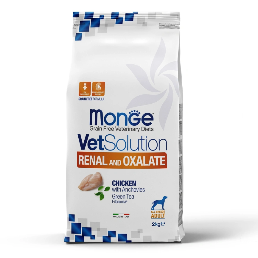 Диетический корм Monge VetSolution Dog Renal and Oxalate для собак, 2 кг фото 5