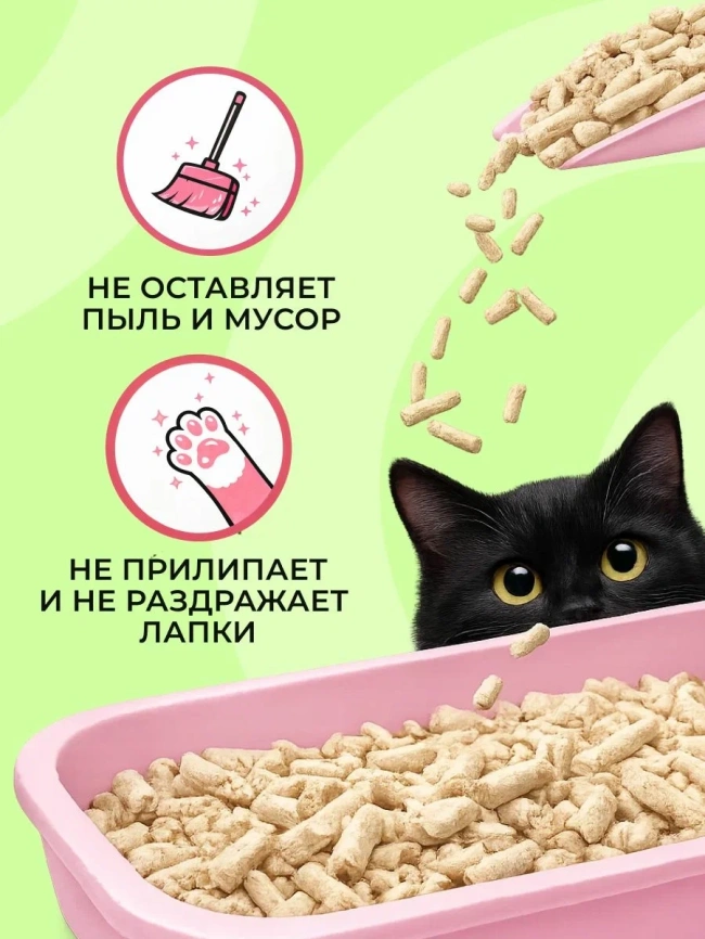 Наполнитель СиСиКэт для кошачьих туалетов, древесный, 16 л фото 4