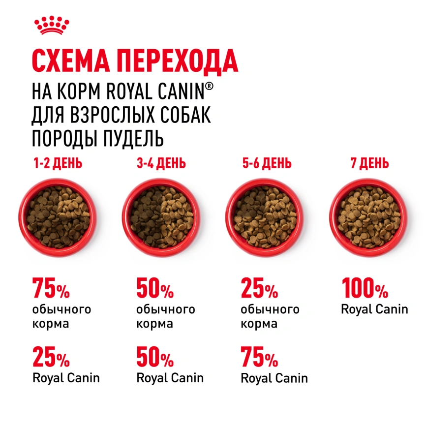 Сухой корм Royal Canin Poodle Adult для взрослых собак, 1.5 кг фото 6