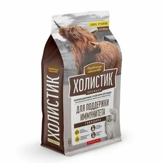 Сухой корм «Деревенские лакомства» Holistic Премьер для кошек с поддержкой иммунитета с говядиной, 400 г фото 1