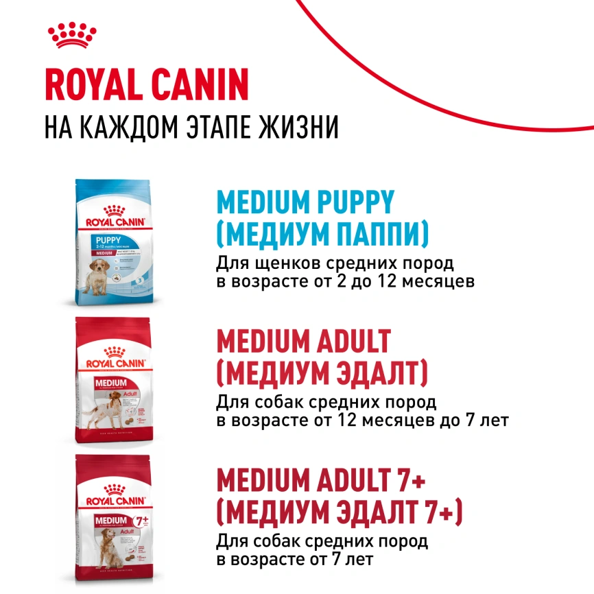 Сухой корм Royal Canin Medium Starter Mother &amp; Babydog для щенков и кормящих сук, 4 кг фото 9