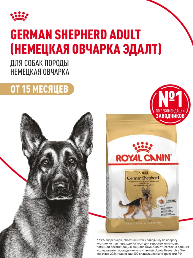 Сухой корм Royal Canin German Shepherd Adult для собак, 11 кг фото 11
