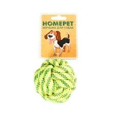Узел Homepet Seaside для собак, из каната, жёлто-синий фото 1