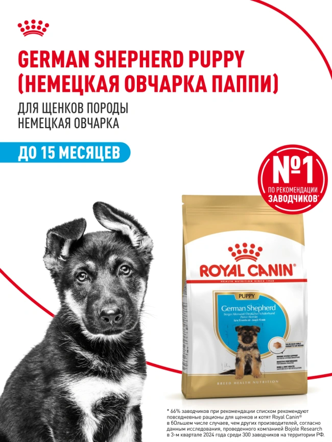 Сухой корм Royal Canin German Shepherd Puppy для щенков, 3 кг фото 12