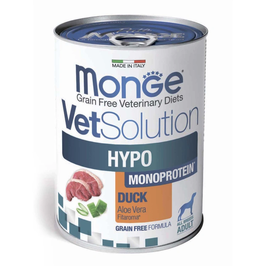 Влажный корм Monge Dog BWild GRAIN FREE Puppy &amp;amp; Junior Duck &amp;amp; Pumpkin &amp;amp; Zucchini для щенков и беременных собак с уткой, тыквой и цукини, 400 г фото 1