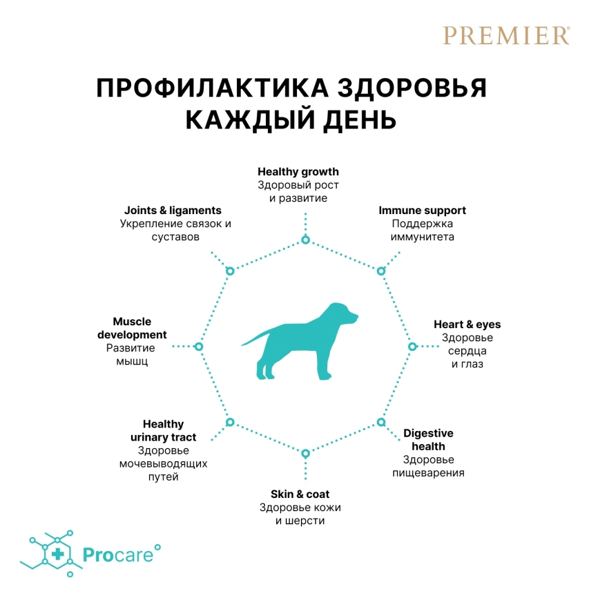Сухой корм Premier Dog Turkey Junior Medium & Maxi для юниоров средних и крупных пород, 1 кг фото 4
