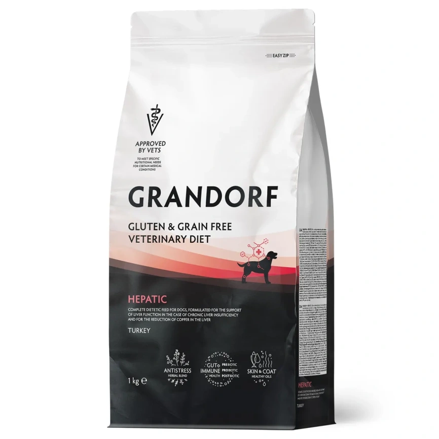 Сухой корм Grandorf Veterinary Hepatiс Liver для собак при заболеваниях печени, 1 кг фото 1