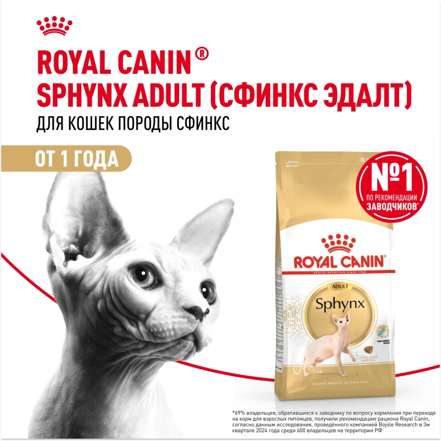 Сухой корм Royal Canin Sphynx для кошек породы сфинкс, 2 кг фото 13