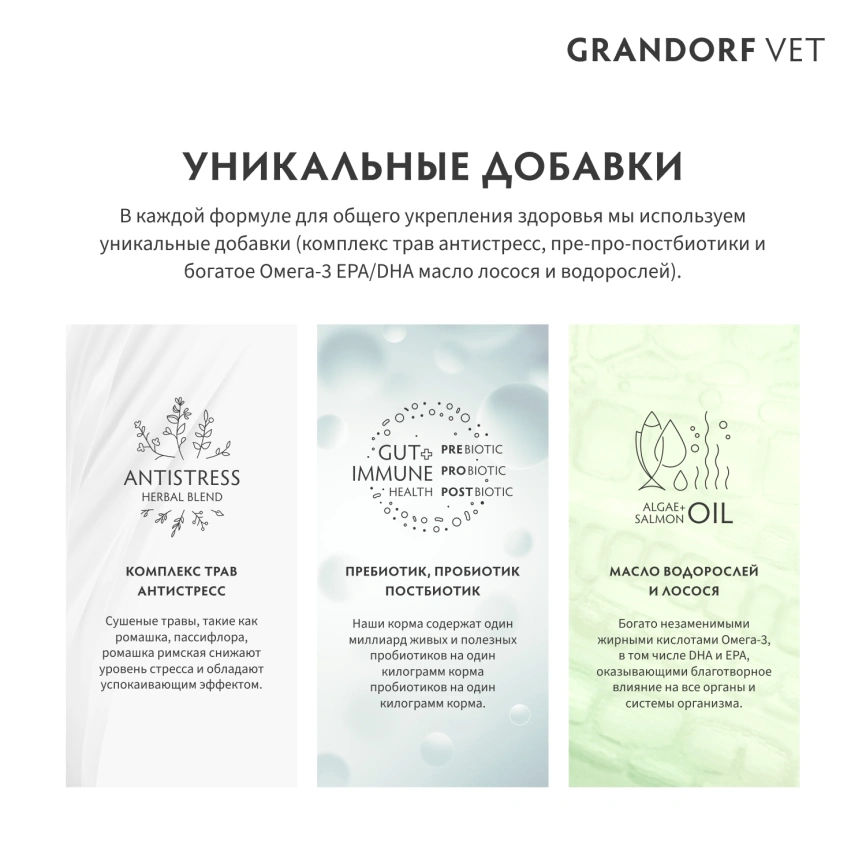 Сухой корм Grandorf Veterinary Gastrointestinal для кошек при расстройствах пищеварения, 2 кг фото 5